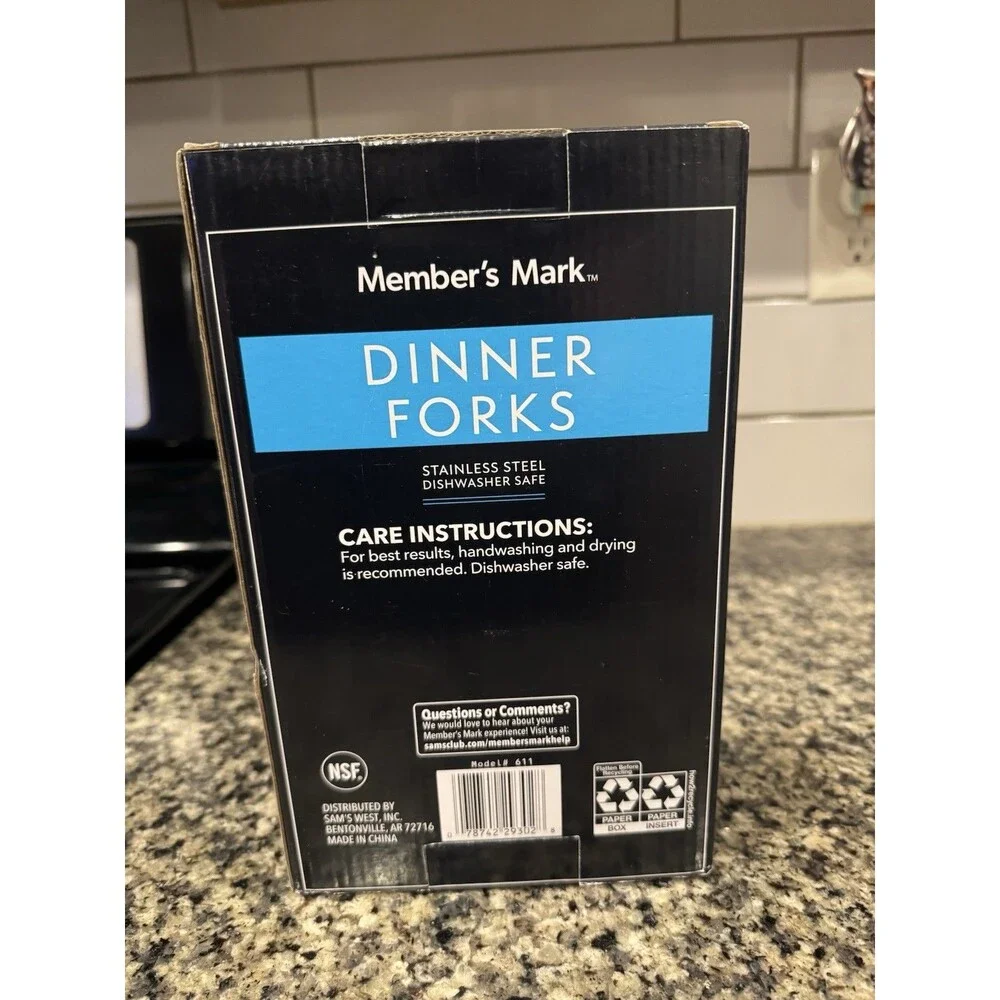Member's Mark Stainless Steel Dinner Forks (36 ct.) Lightweight 7 inches